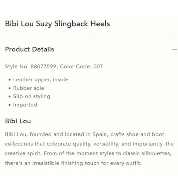Bibi Lou Suzy Sling Back Block Heel Shoes Size 37 New! - Picture 7 of 7